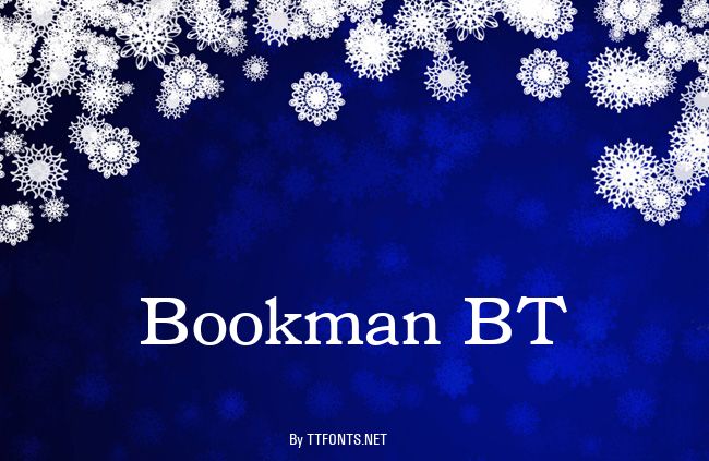 Bookman BT example